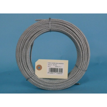 CABLE 6X7+1 3MM 25 MT