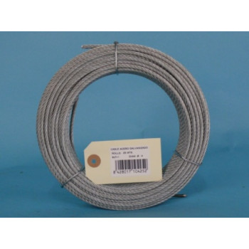 CABLE 6X7+1 4MM 25 MT